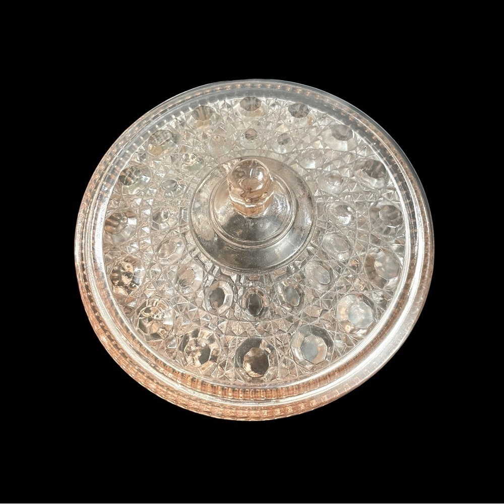 Collectible Vintage Federal Glass Co. Candy Dish - Pink Indiana Windsor - Picture 2 of 6